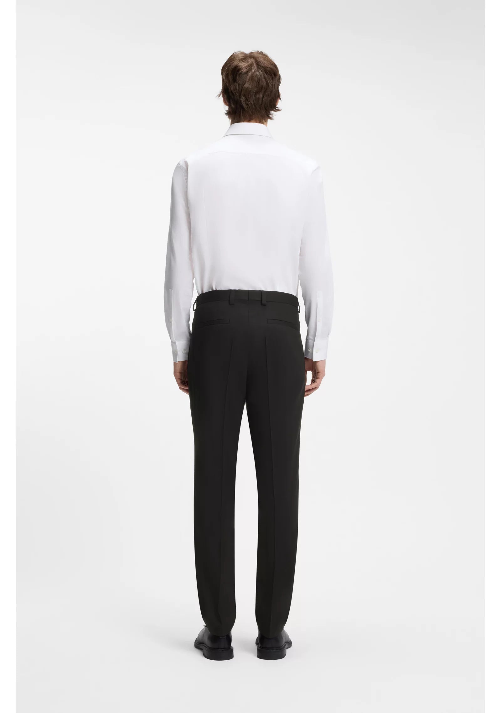 Extra-slim-fit trousers in wool-blend twill