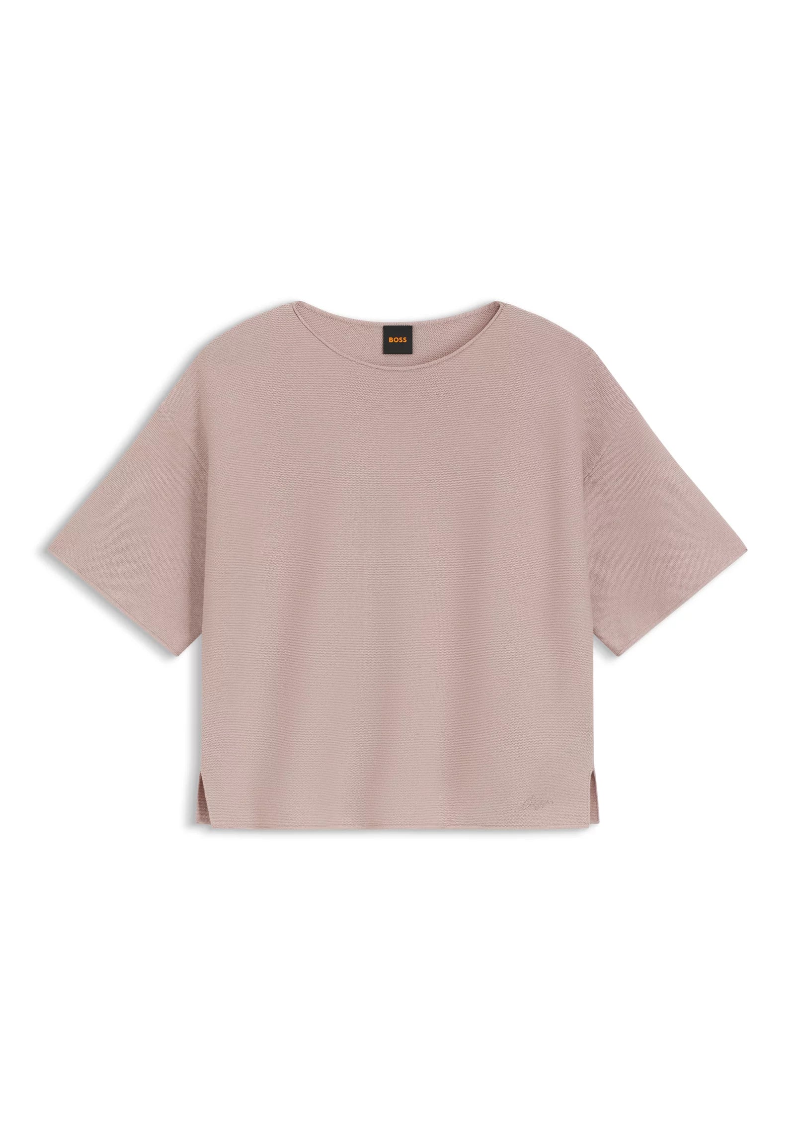 Relaxed-fit sweater in cotton and virgin wool