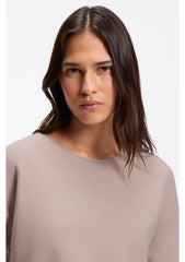 Relaxed-fit sweater in cotton and virgin wool