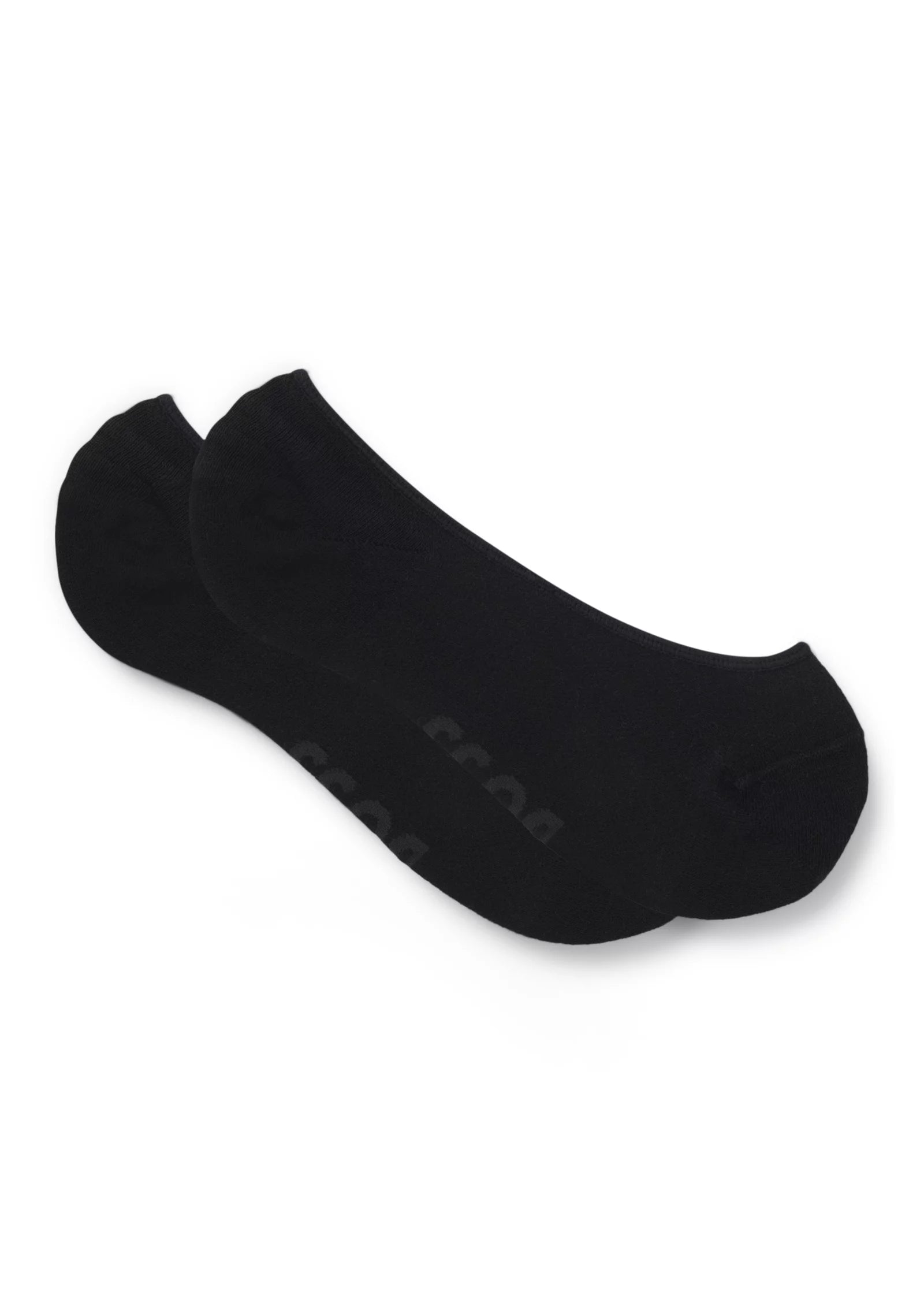 Two-pack of invisible socks in cotton-blend piqué