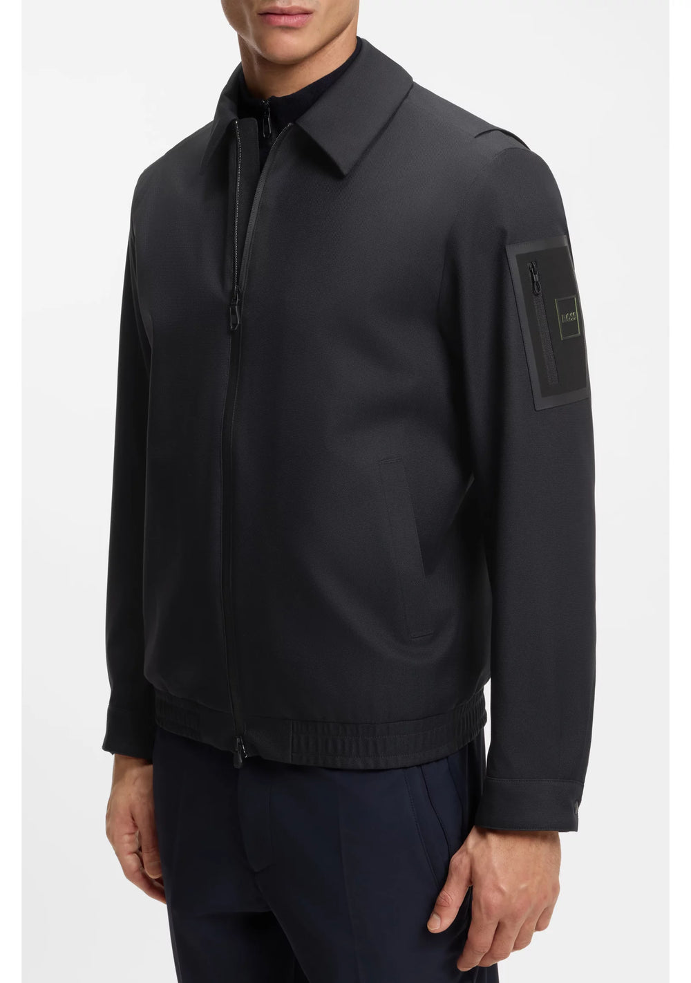 Water-repellent jacket in stretch material