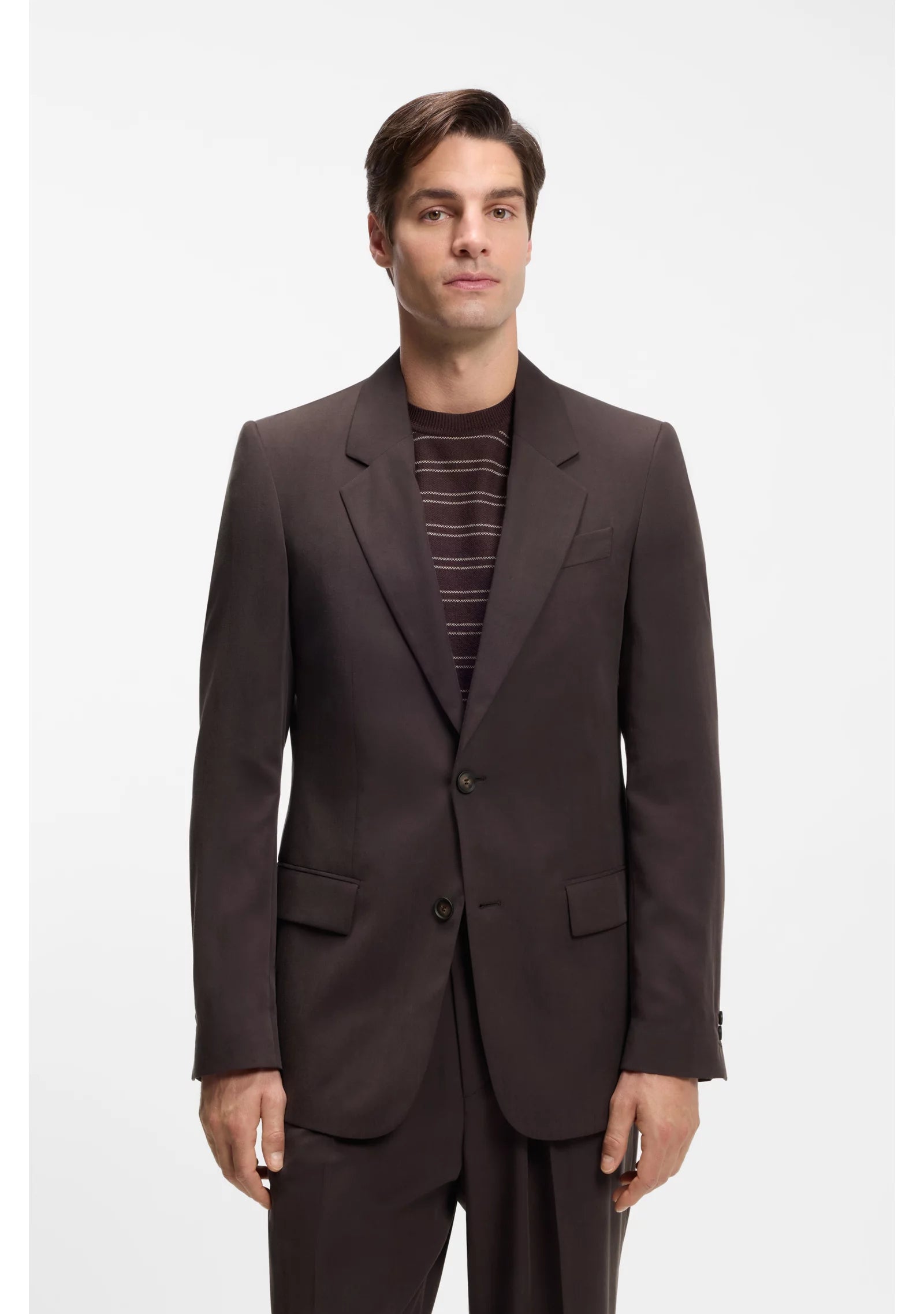 Relaxed-fit suit jacket in twill