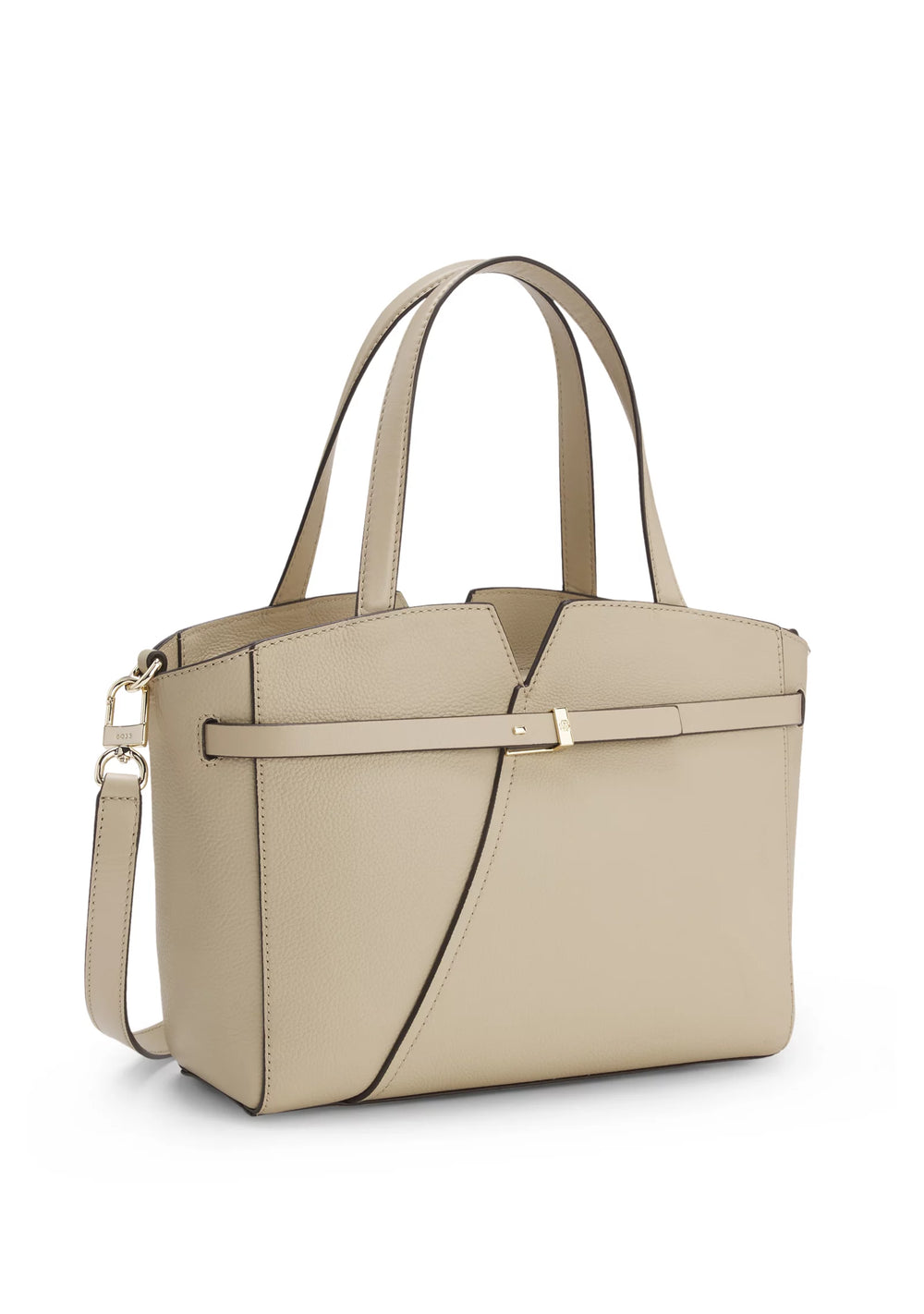 BOSS Revers small leather tote bag with belt detail