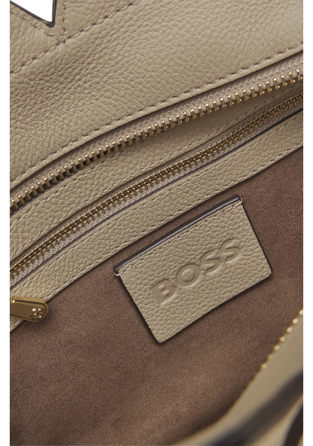 BOSS Revers small leather tote bag with belt detail