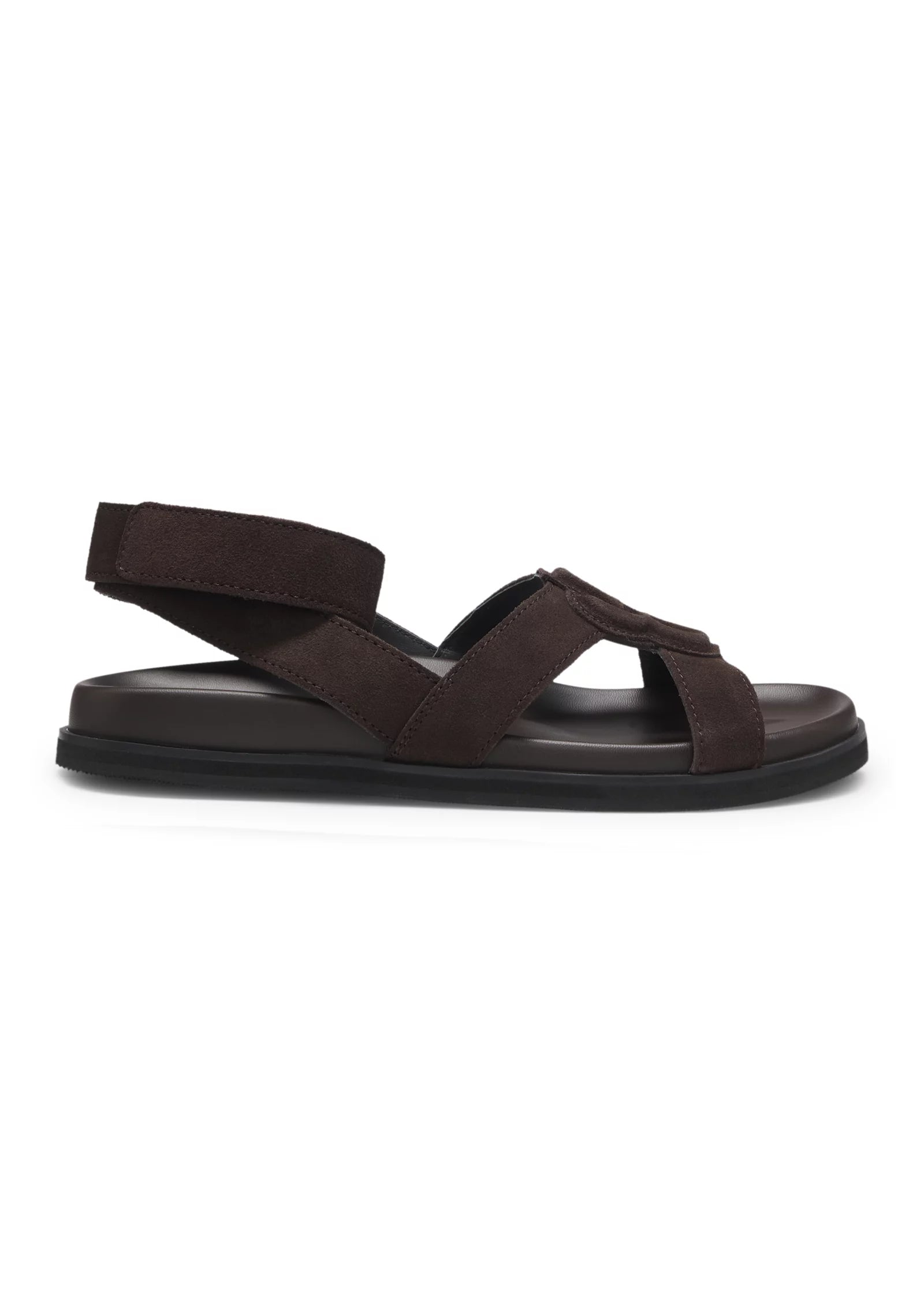 Suede sandals with Double B monogram