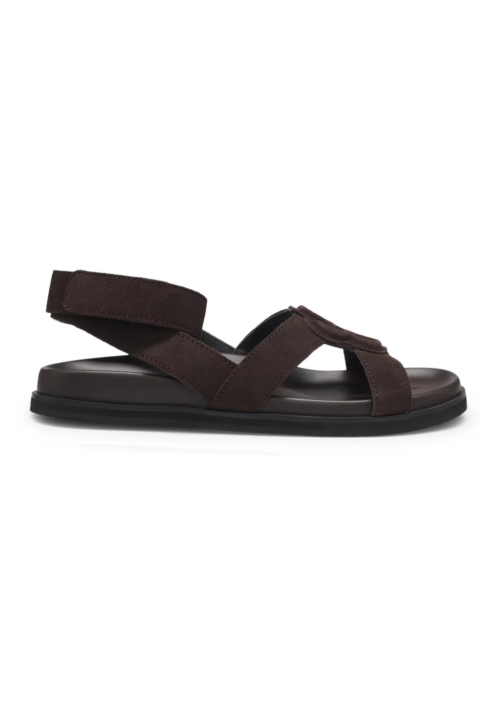 Suede sandals with Double B monogram