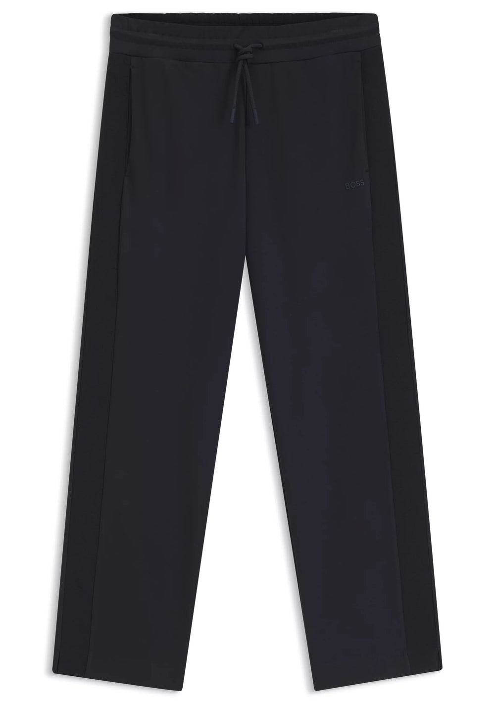 Regular-fit jersey trousers with jacquard tape