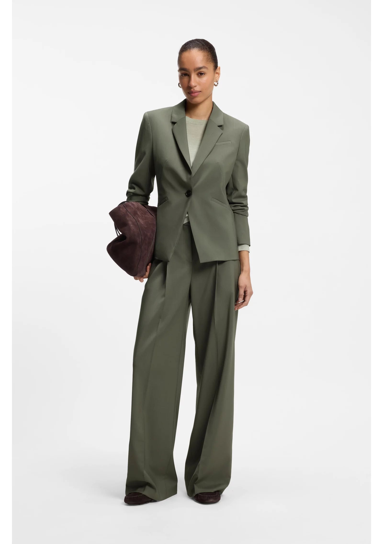 Slim-fit blazer in Italian virgin wool