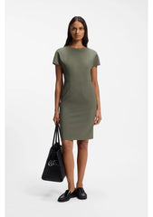Slim-fit dress in Italian stretch wool