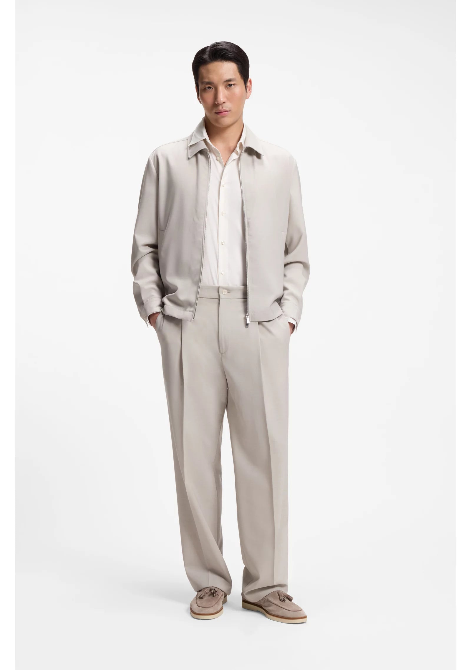 Performance regular-fit shirt with micro pattern