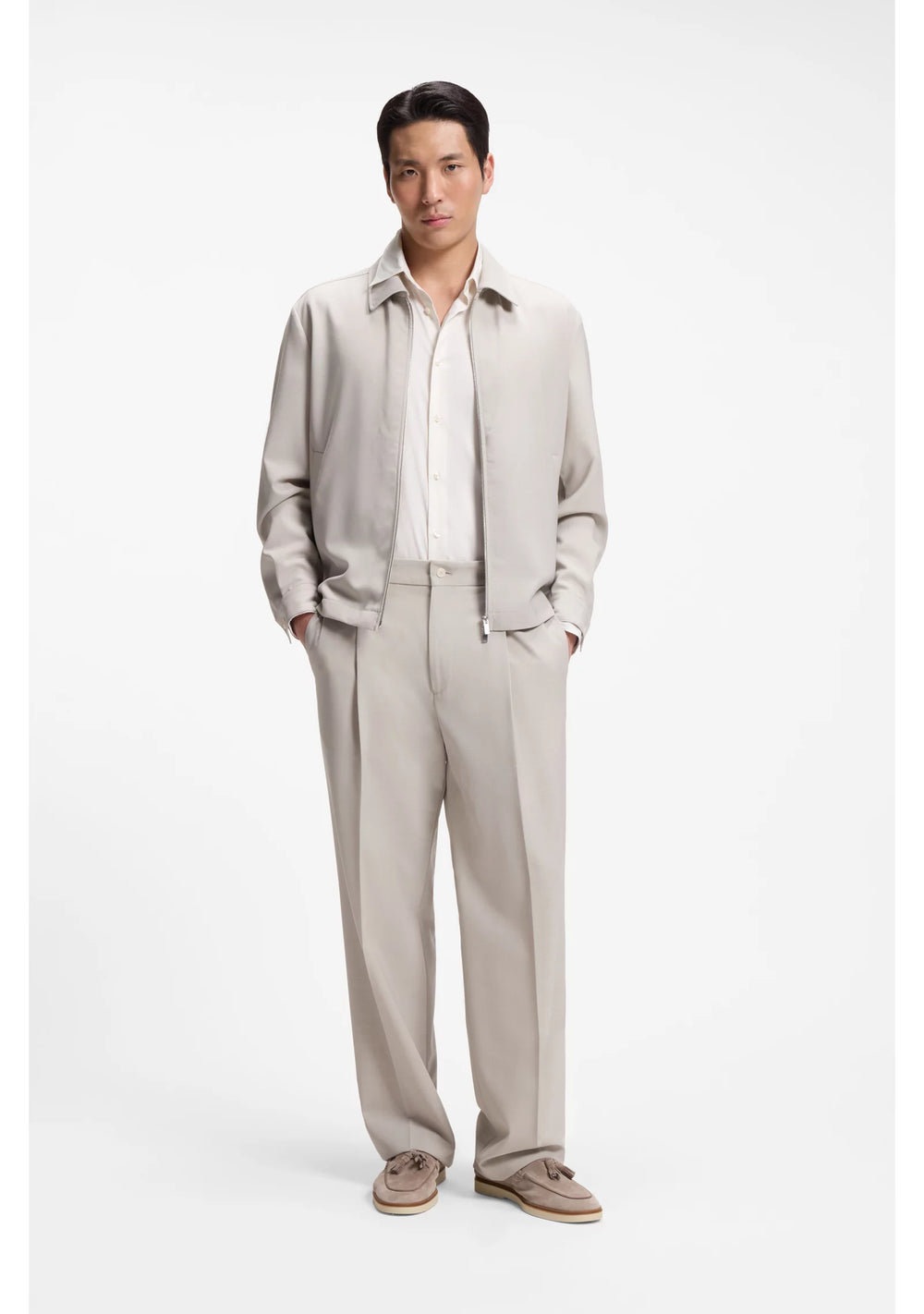 Performance regular-fit shirt with micro pattern