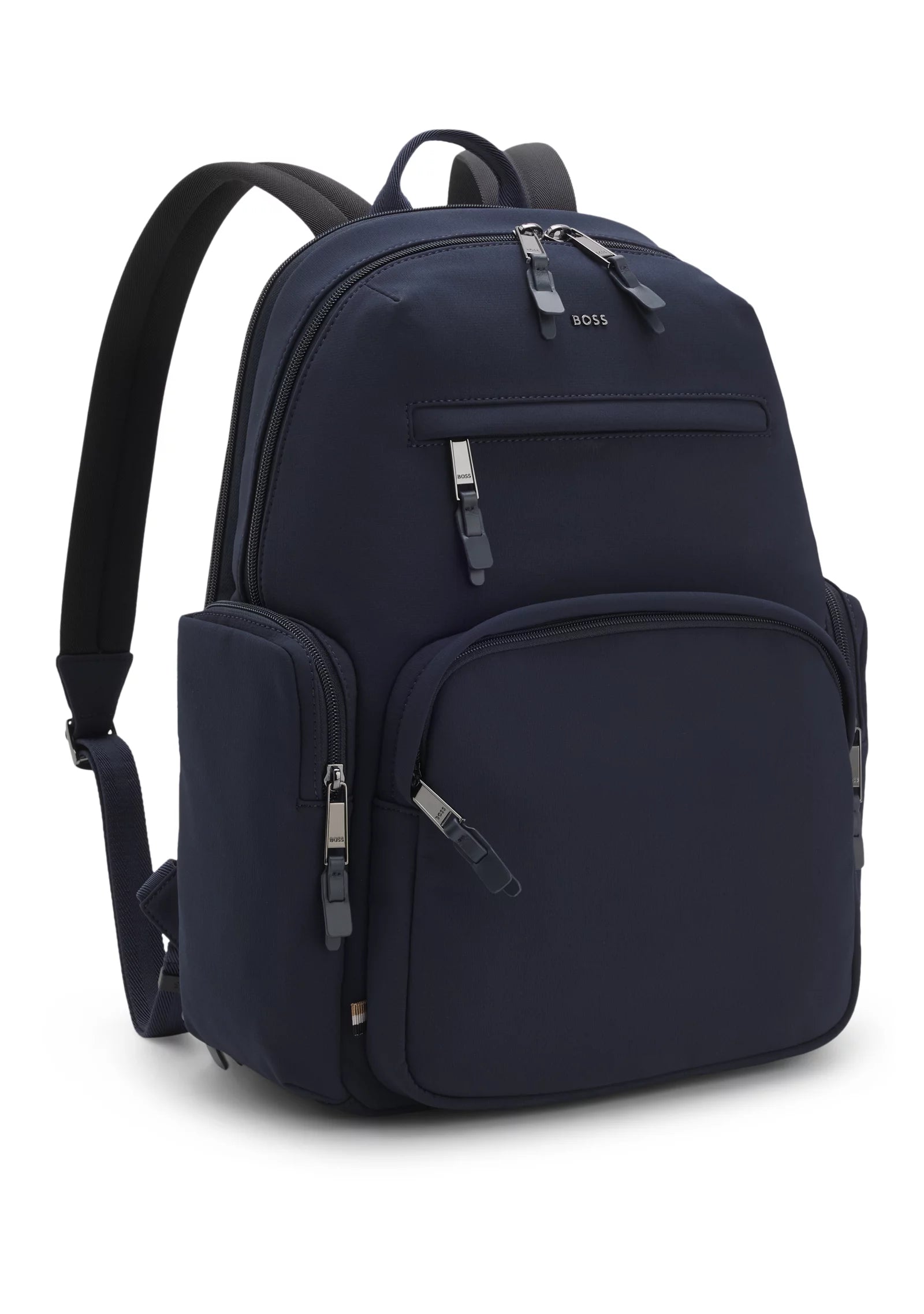 Water-repellent backpack with multiple pockets